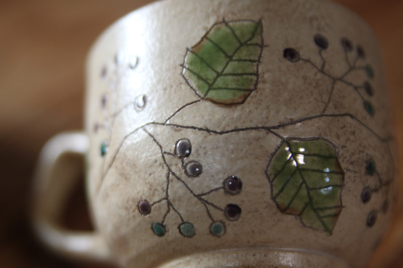 コーヒーカップ　野葡萄 8枚目の画像