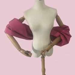 ウエディングドレス用　オフショル袖　バックリボン　パフスリーブ　色、丈もオーダー可能 3枚目の画像