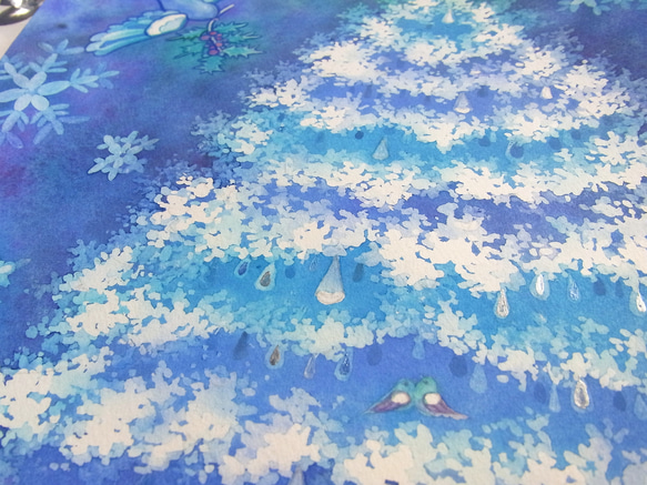 【原画】雪色クリスマスツリー　●クーポン利用不可 9枚目の画像
