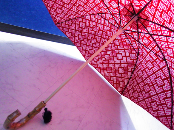 着物から生まれた日傘　遊び女に 戒名のなし曼殊沙華《限定品》 11枚目の画像