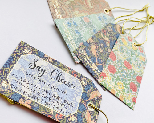 ウィリアムモリス 写ルンです説明文タグ 5枚セット その他ペーパー