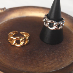 Chain knot Ring Free size 4枚目の画像