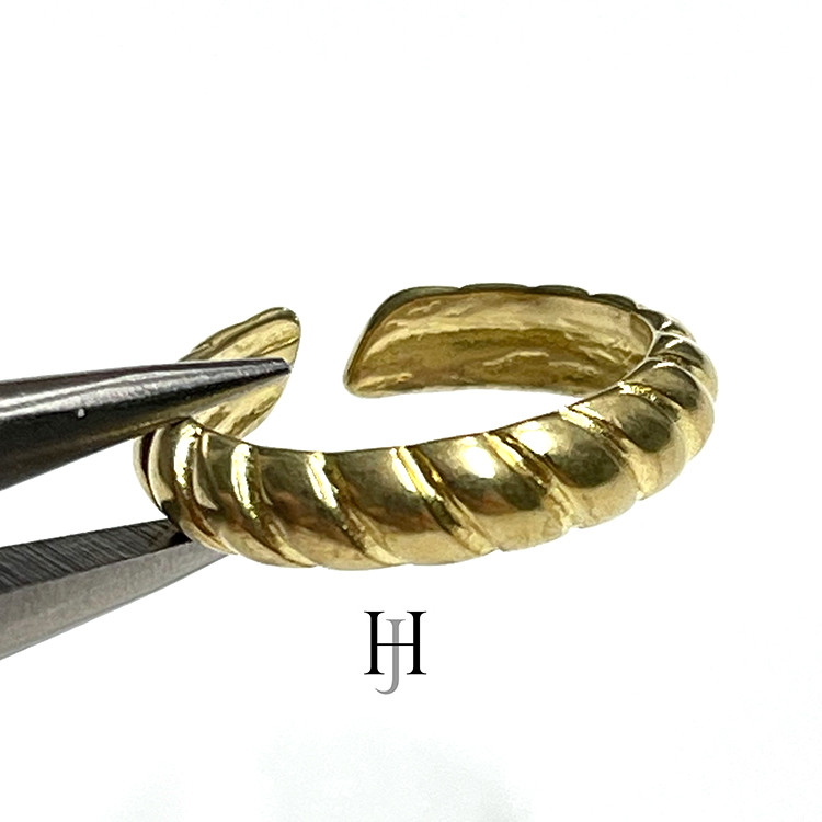 【50個】ツイストバンドリング、指輪【jr91】