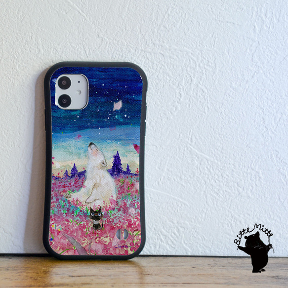 スマホケース iPhoneケース シロクマ iPhone14シリーズ対応