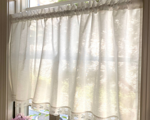 テディベアレースのカフェカーテン カーテン Cotty❤︎Cotton テディベアレースのカフェカーテン カーテン Cotty❤︎Cotton
