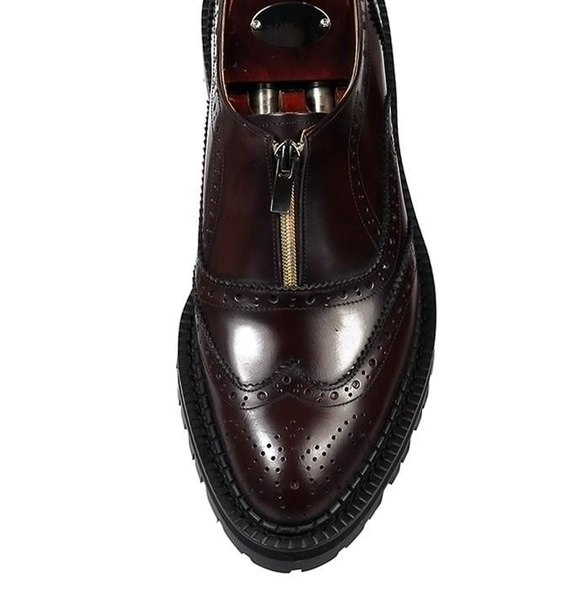 レザーローファー ウィングチップレザーローファー メンズローファー レザーシューズ 本革ローファー 紳士靴 3枚目の画像