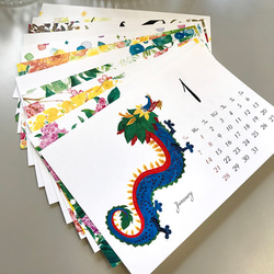 2024年卓上カレンダー 〜水彩で描く12ヶ月〜(高級特殊紙使用) 6枚目の画像