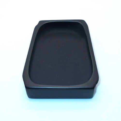 硯 3点　雨端硯 那智黒石 角型硯 すんなり NO.0445 天然那智黒石製 ペン・筆記用具 猫