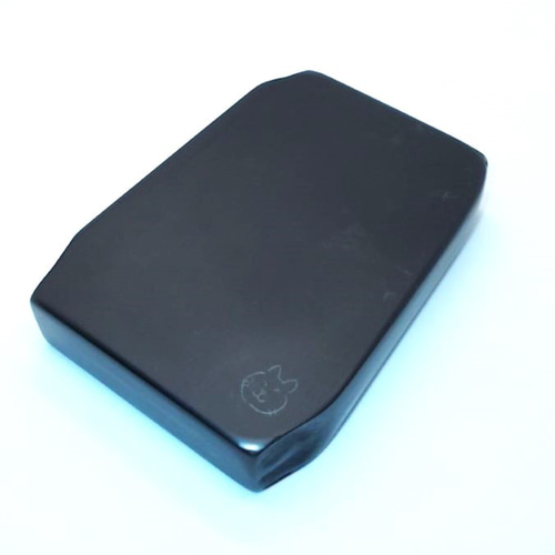 角型硯 すんなり NO.0445 天然那智黒石製 ペン・筆記用具 猫印硯