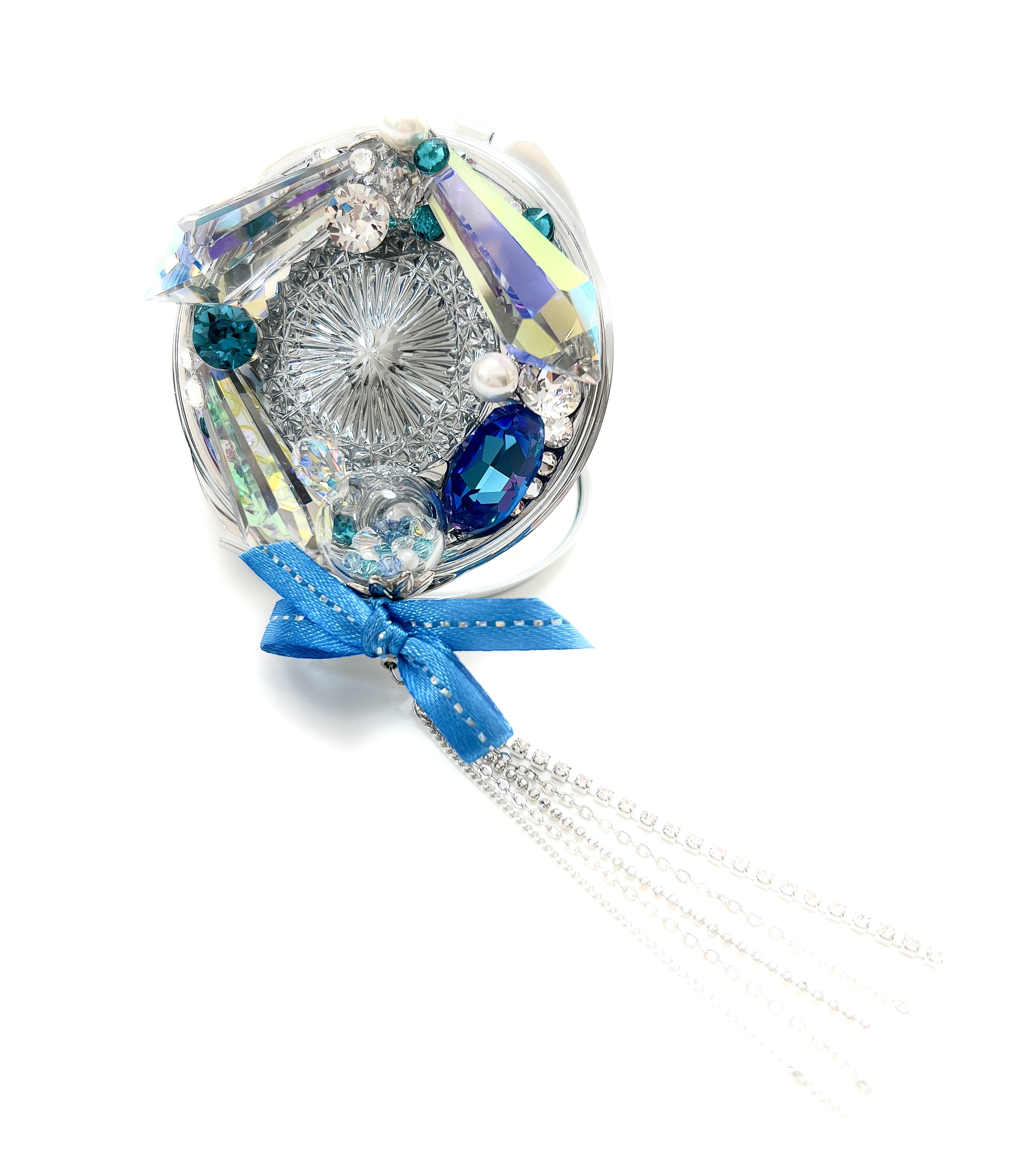 東京切子コンパクトミラー　輝菊　～かがやきぎく～　Ice Queen