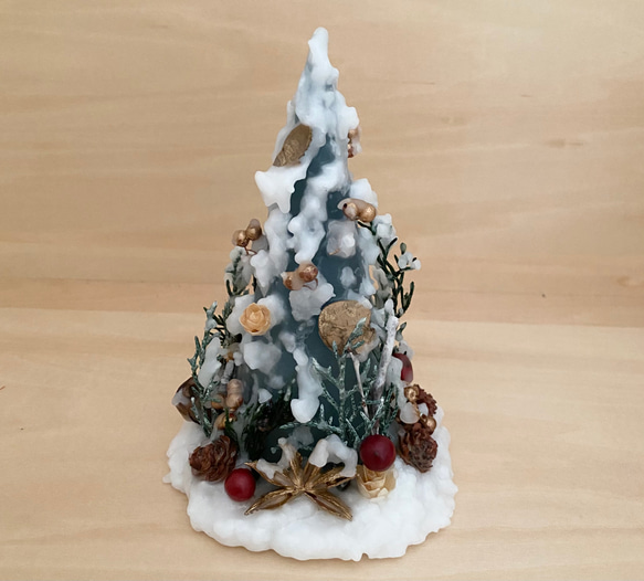〈Creema限定 クリスマス2023〉〉LEDライトのクリスマスツリー 2枚目の画像