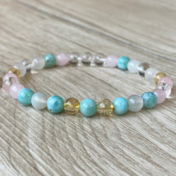 母岩付きアクアマリン ブレスレット MIZUHO 通販 18339309｜Creema