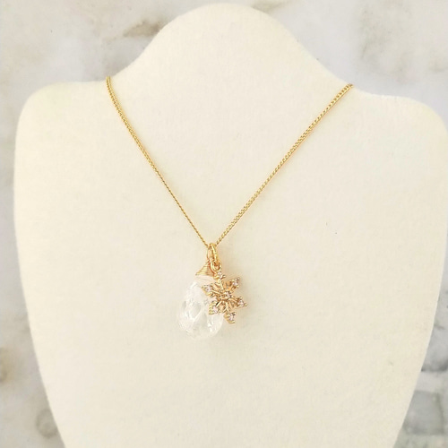 雪の結晶クリスタルネックレス 雪の結晶クリスタルネックレス