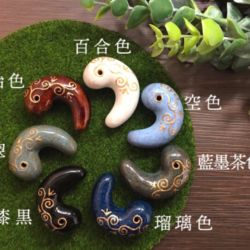 古代勾玉】翡翠色 ネックレm-75 ネックレス・ペンダント -cannabi-藤白