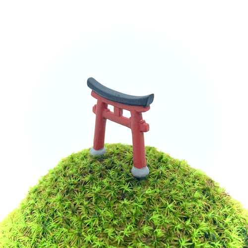 苔テラリウム用フィギュア『鳥居』（朱塗り）Sサイズ その他置物