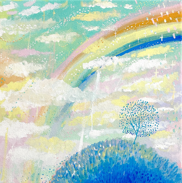 グランドホールセール 天国みたい「絵画」A4サイズ原画 絵画