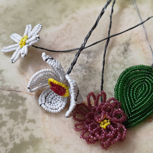 フランスアンティークA ビーズ Perles de fleurs 通販 14864004