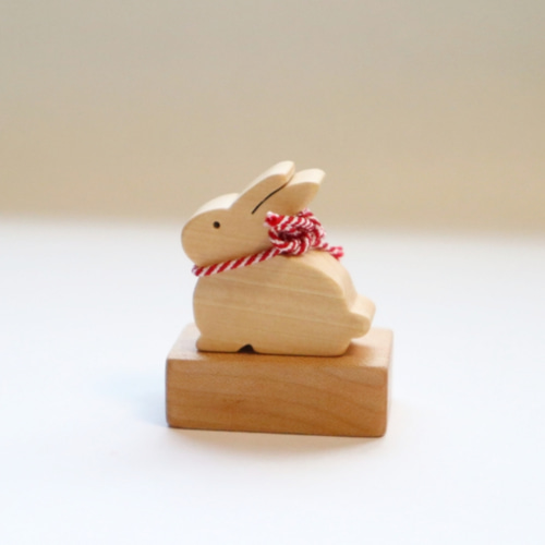 干支飾り】2023年卯(うさぎ)/白