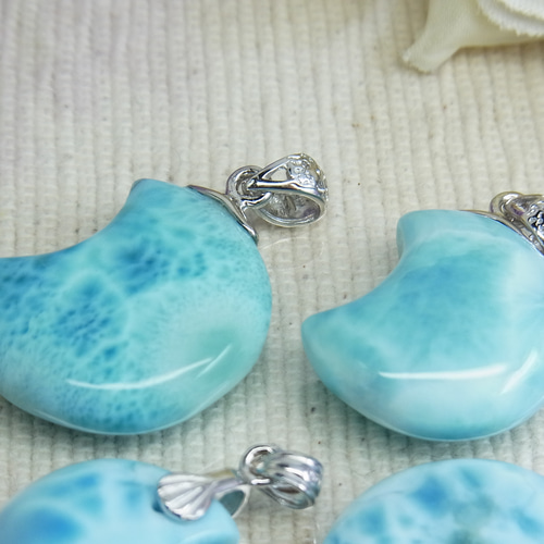 ラリマー極美品鑑別書付きSilver925 ペンダントトップ