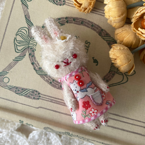 ミニミニうさぎ（ピンクワンピ） ぬいぐるみ Rie's bear 通販 14864359