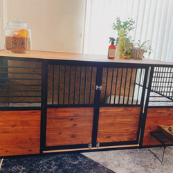 【新作※受注生産】　アイアン　ペットケージ　L 14枚目の画像