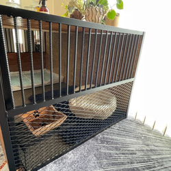 【新作※受注生産】　アイアン　ペットケージ　L 6枚目の画像