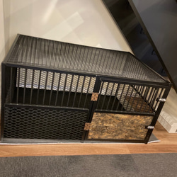 【新作※受注生産】　アイアン　ペットケージ　L 4枚目の画像