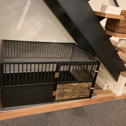 【新作※受注生産】　アイアン　ペットケージ　L 2枚目の画像