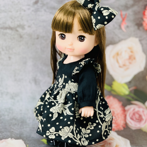 リバティ マロリー お人形服 子供服 お揃い ドール服 26cmドール