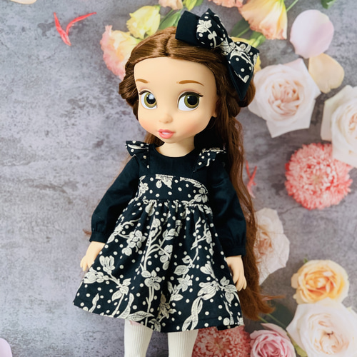 リバティ マロリー お人形服 子供服 お揃い ドール服 26cmドール