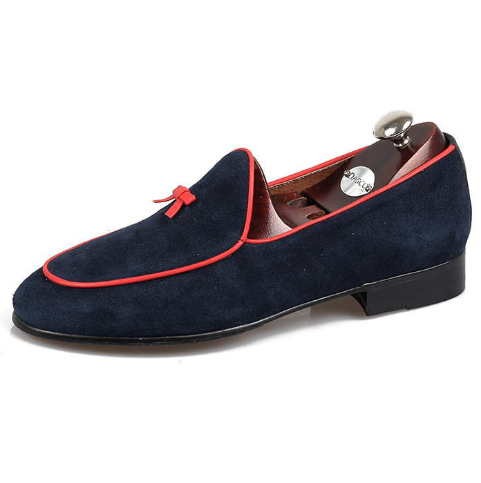 スエードレザーローファー メンズローファー レザーシューズ 本革ローファー 紳士靴 オーダーシューズ