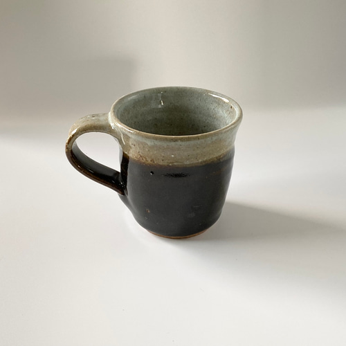 白と黒のコーヒーカップ&ソーサー 【手仕事 和 陶器】 ティーカップ