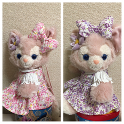 リーナベルコスチューム 1341 ショルダーバッグ用 紫お花の