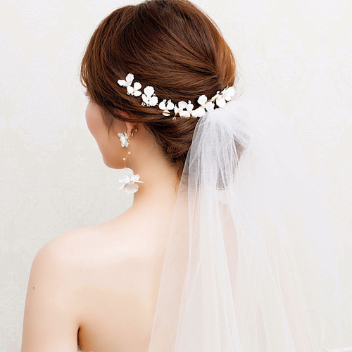 美品】ブライダルヘッドドレス ANNAN WEDDING （ヘアアクセサリー ...