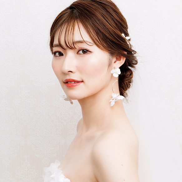 MA135  ヘッドドレス　ウェディング　小枝　ブライダル ヘアアクセサリー   ゴールド  結婚式 7枚目の画像