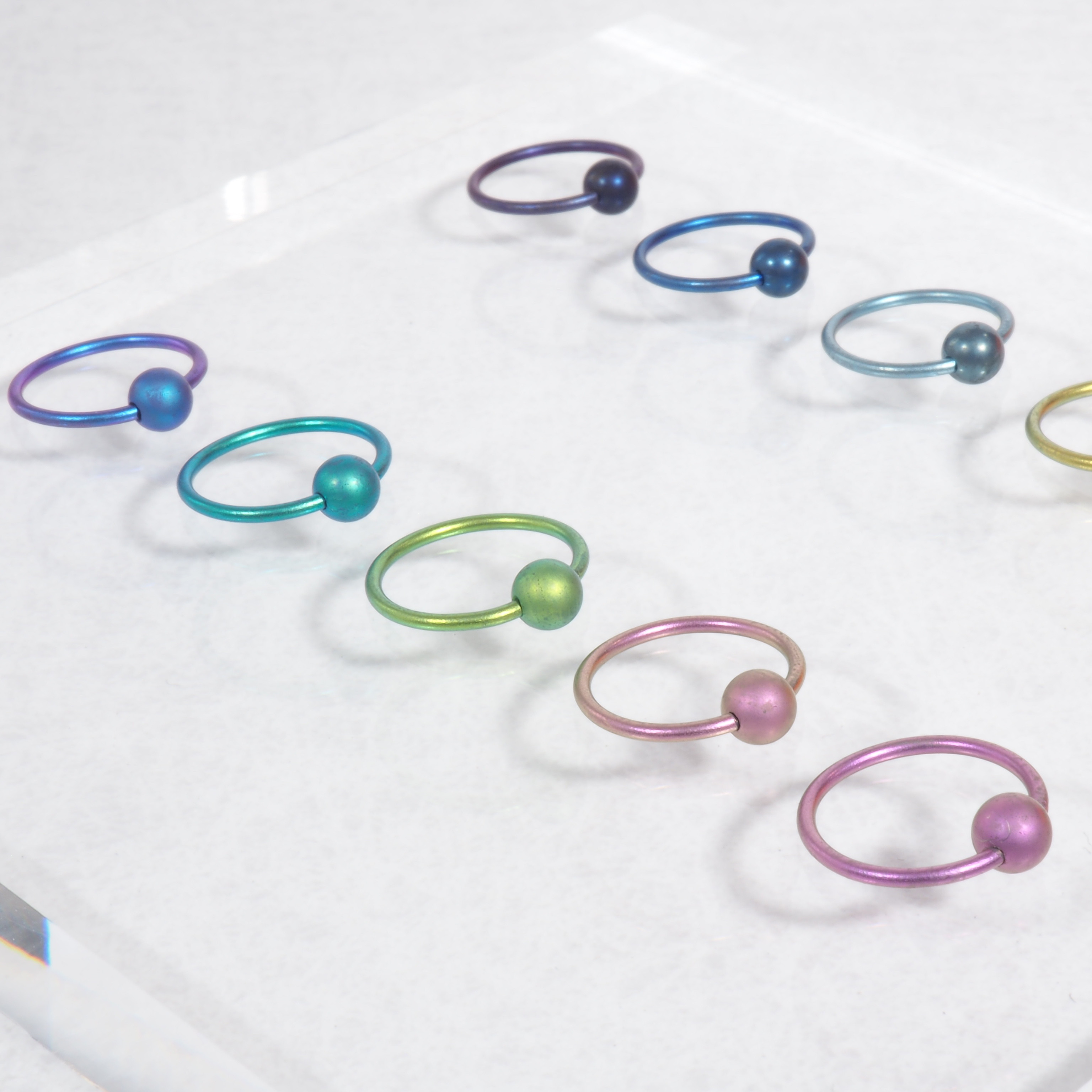 チタン製キャプティブビーズリング 18G  内径10mm