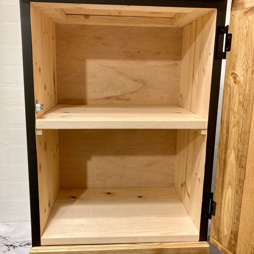 冷蔵庫風キャビネット 収納 引き出し アンティーク風 ブルックリン風