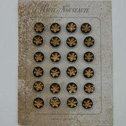 フランスアンティークフレンチジェットボタン 7枚目の画像