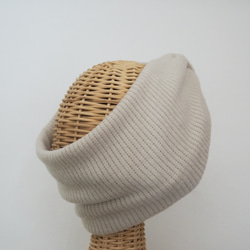 Hair Turban (Loop) ☆ Rib Knit Ivory 第4張的照片