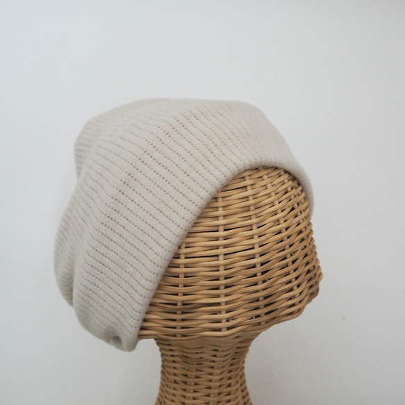 Hair Turban (Loop) ☆ Rib Knit Ivory 第5張的照片