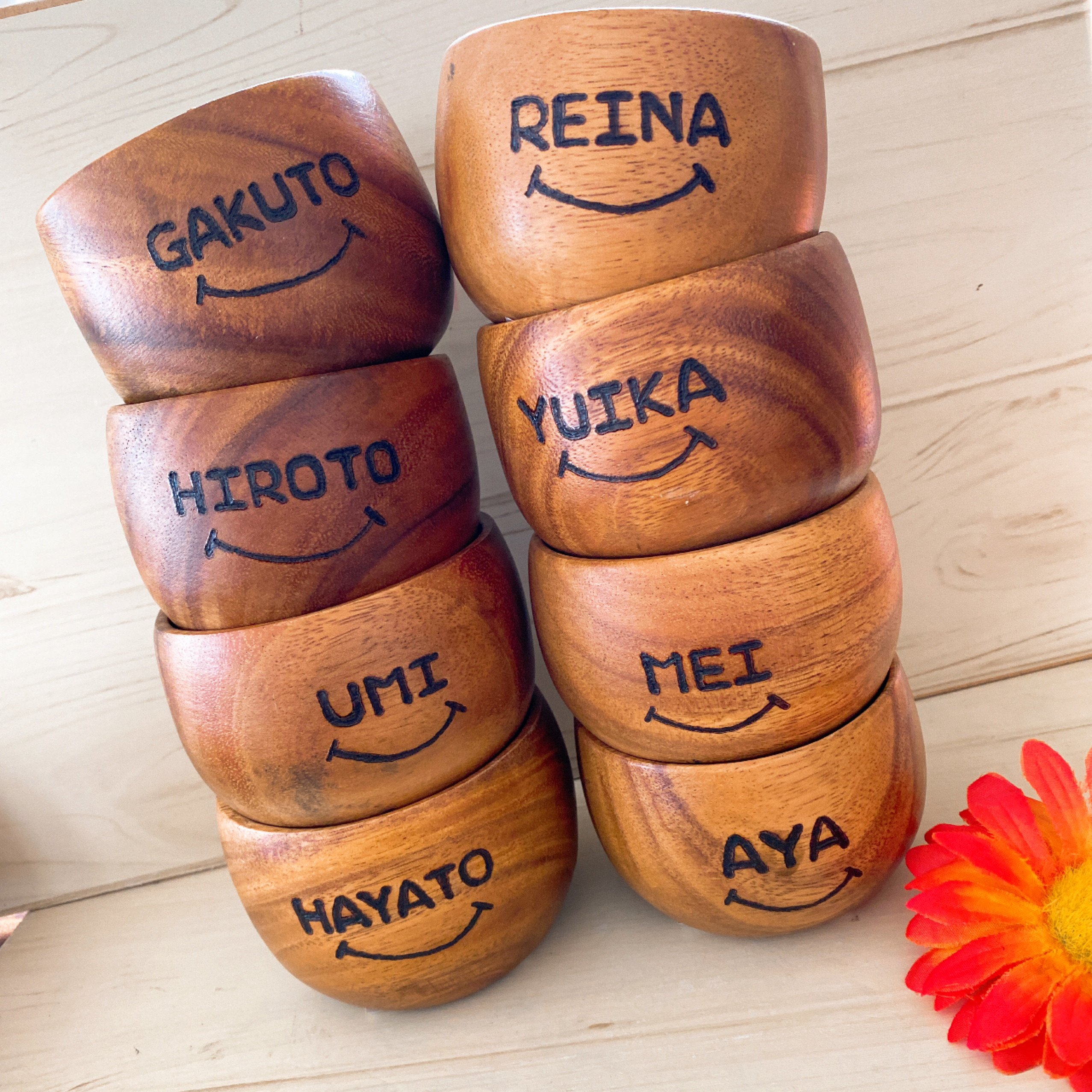 3BOYママ様確認用 ウッドバーニング 名前入れカラトリー