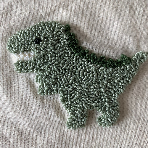 レッスンバッグ 体操服袋 オムツポーチ 巾着袋 ヌビ恐竜刺繍