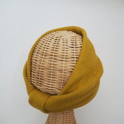 Hair Turban (Loop) ☆ Rib Knit Mustard Yellow 第3張的照片