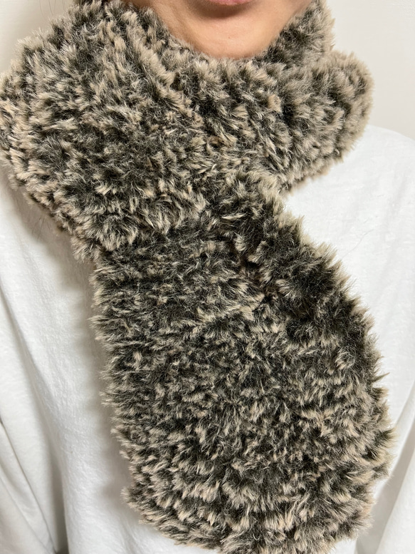 A⑦ふわもこ マフラー ハンドメイド ドリームキャット マフラー