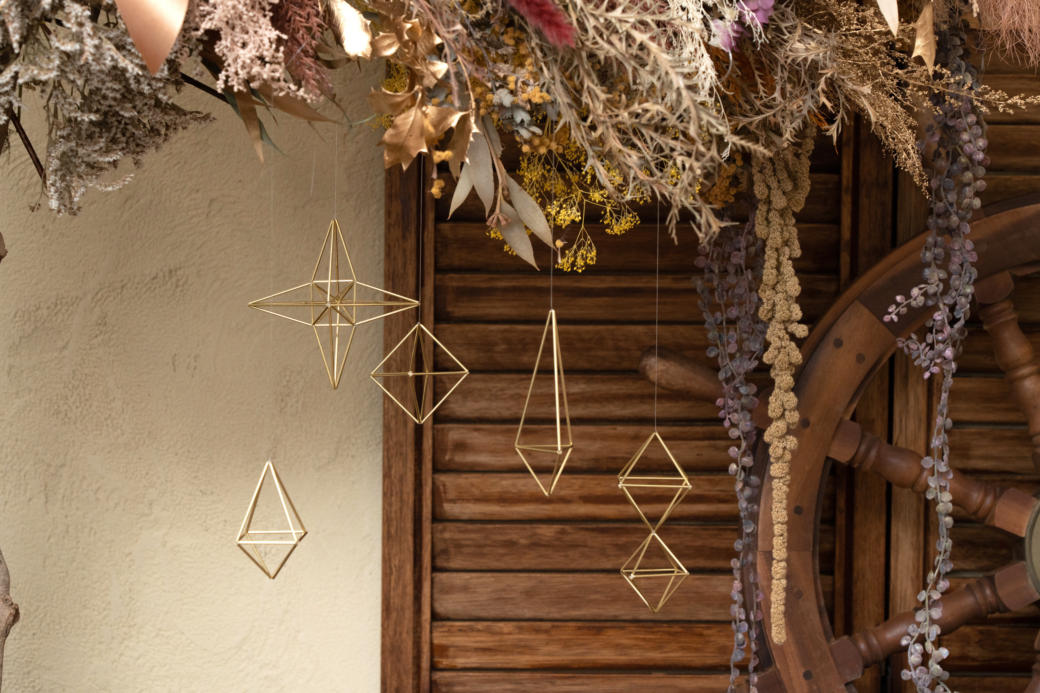 真鍮 オーナメントのセット・真鍮ヒンメリ