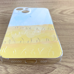 ［ Asa ］朝 黄色 ハードケース スマホケースiPhone対応 3枚目の画像