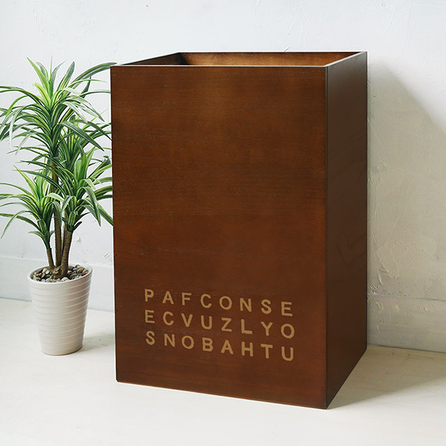 男前 おしゃれ ゴミ箱 45L ダストボックス ダークブラウン PF  BREA-1599-DB-PF