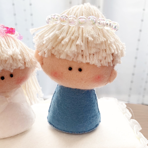 ⭐︎たなみ　動物たちの指人形　セット⭐︎ あみぐるみ指人形♡桃太郎セット（桃太郎、いぬ、さる、キジ、お