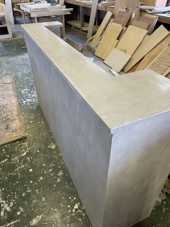 レジカウンター　受付カウンター #カウンター#レジ#受付#美容#美容室#ネイル#ネイルサロン#オーダー#手作り#ヨガ#レジ台#什器#家具#テーブル#机#マツエク#レジ