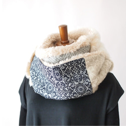 貴族的な存在感☆ロイヤルブルーフォックスファーショール毛皮マフラー